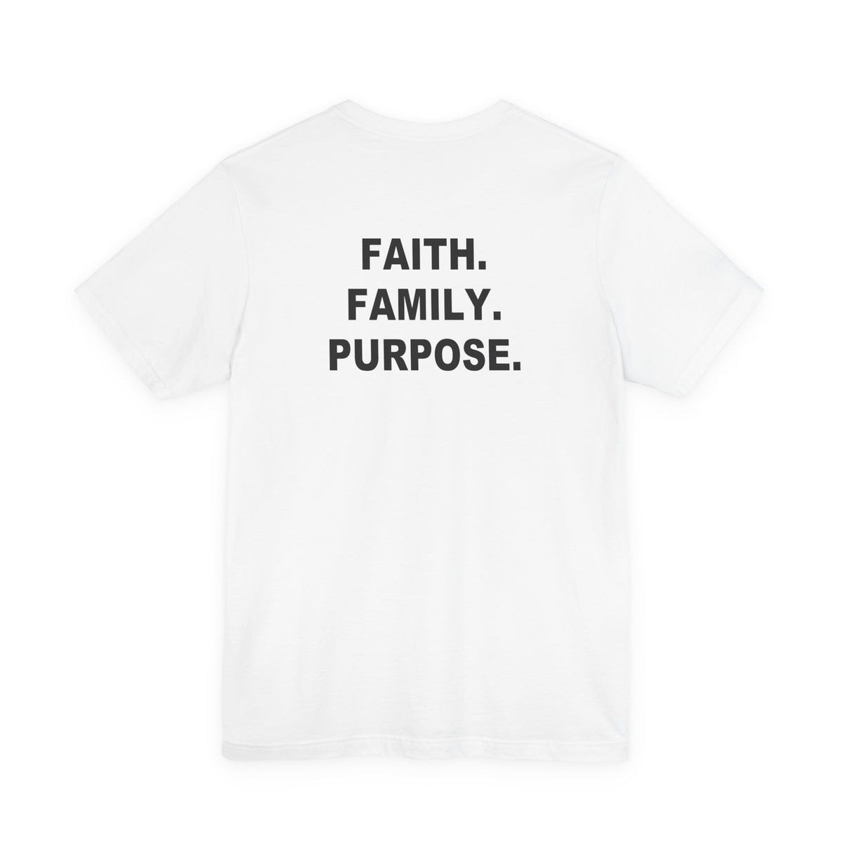 Faith Family Purpose Unisex Jersey T-Shirt | Zeedora