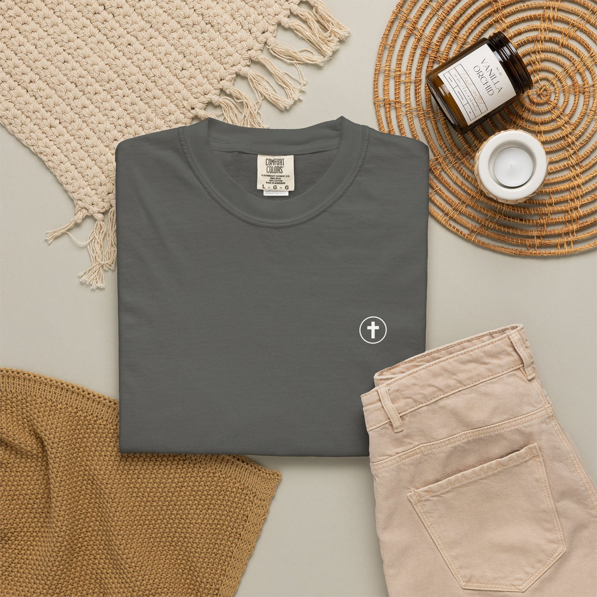 Faith Family Purpose Garment-Dyed T-Shirt | Zeedora