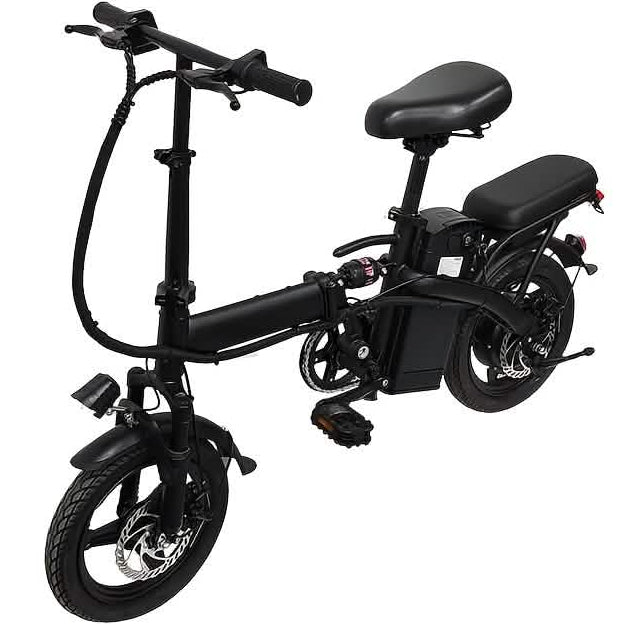 14" Folding Electric Bike 48V Lightweight E-Bike 330LB Load 19MPH 28-Mile Range