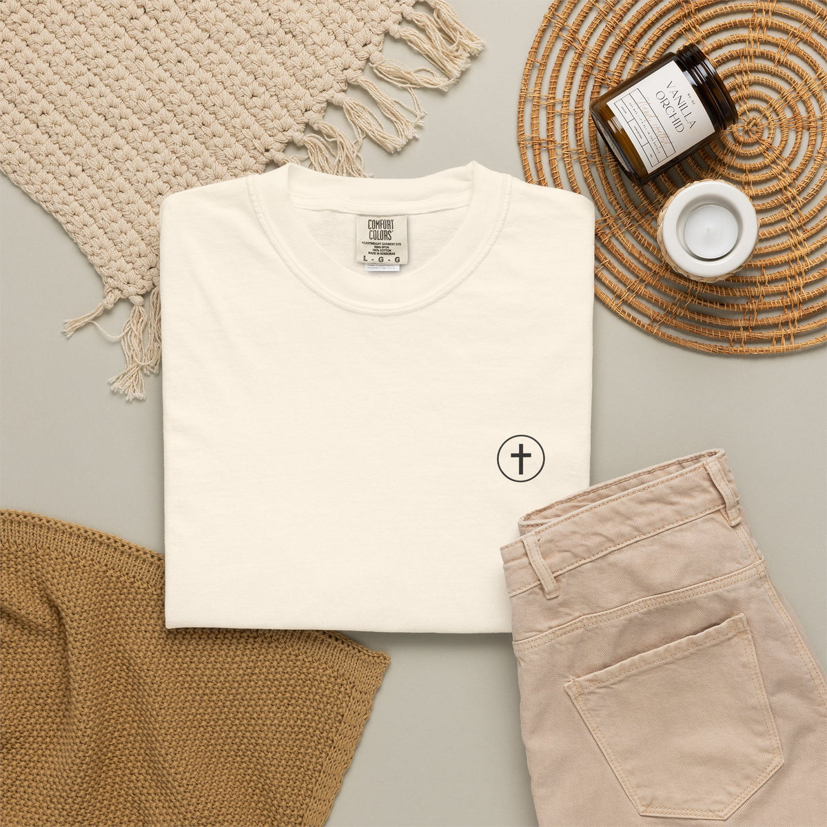 Faith Family Purpose Garment-Dyed T-Shirt | Zeedora