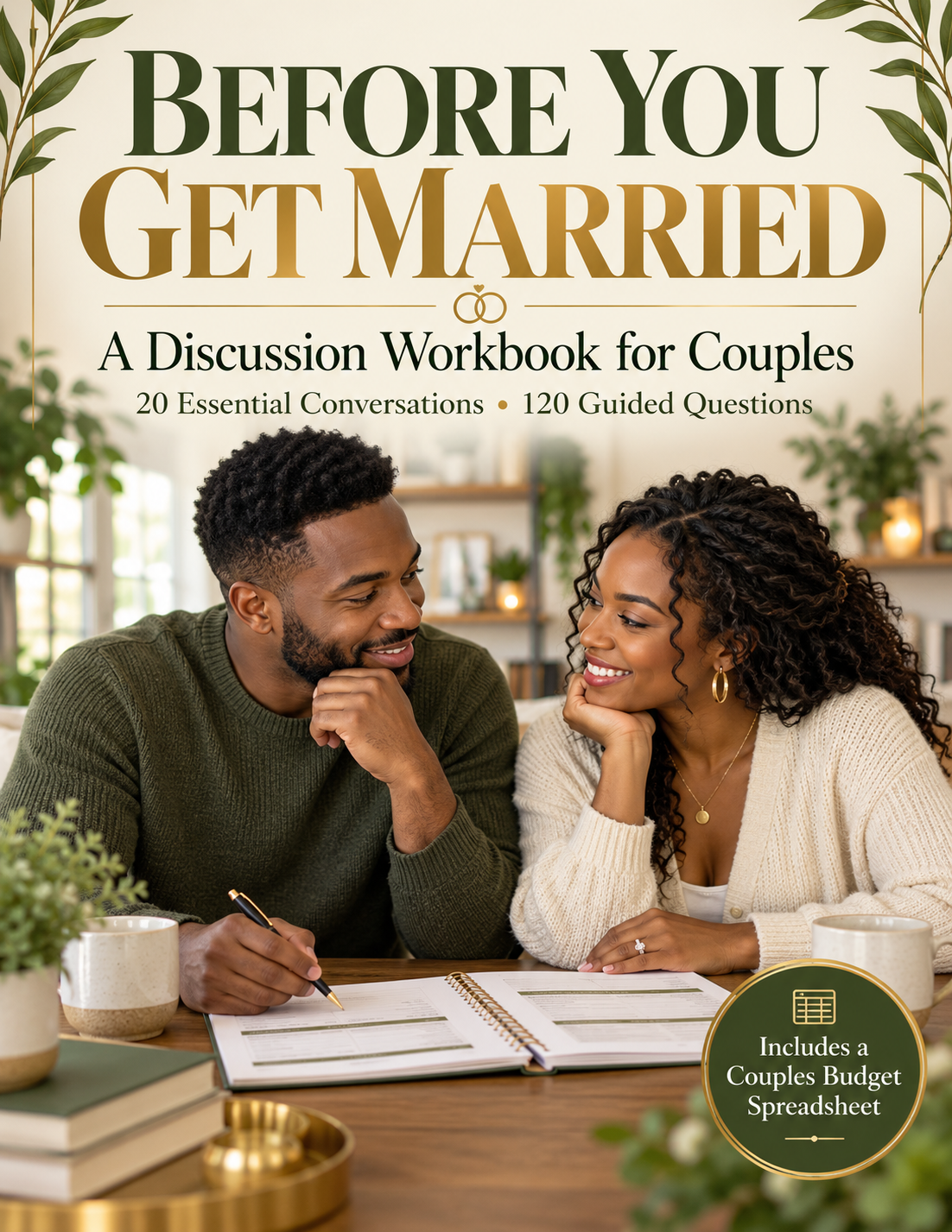 Before You Get Married Discussion Workbook and Couples Budget Bundle