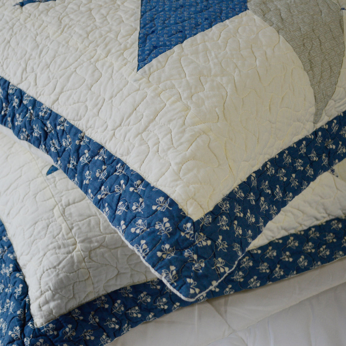Kasentex Lightweight Cotton Diamond Stitch Bed Pillow Sham - Comfort Sleeping Pillow Sham, Ivory