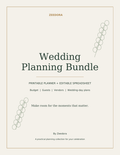 Wedding Planning Bundle by Zeedora
